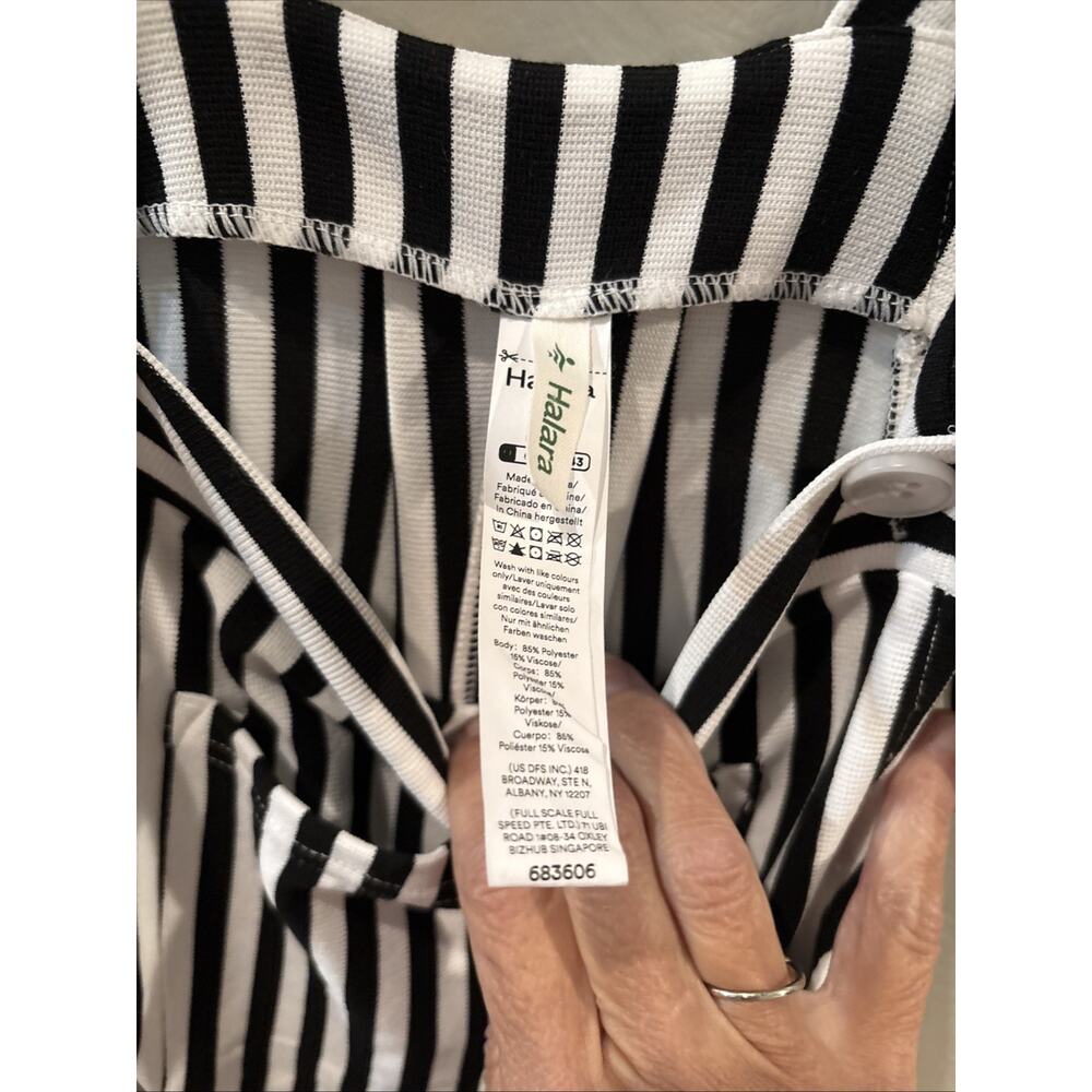 Halara Overalls Adjustable Strap Button Black Str… - image 3